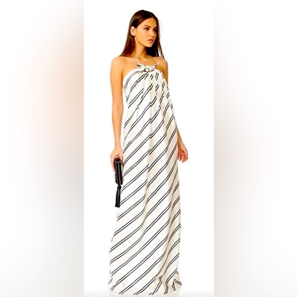 NWOT, Halston Heritage striped evening gown, size 4